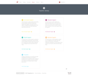 Landing page for library in teacher intranet